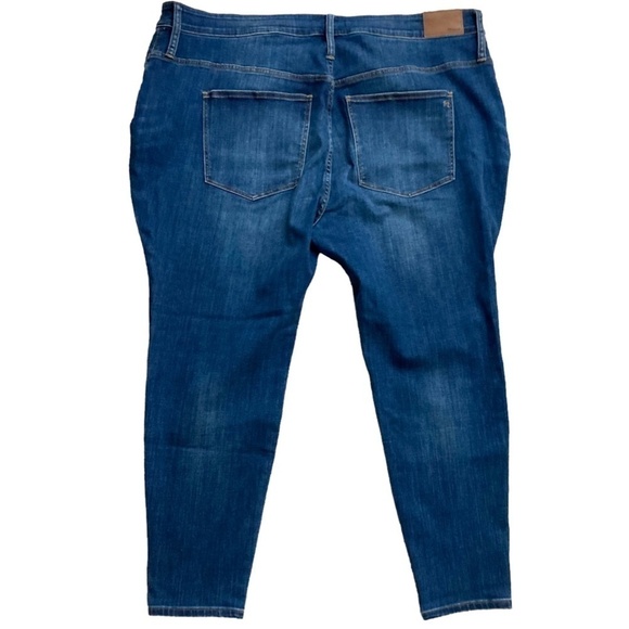 MADEWELL Petite Curvy High Rise Skinny Jeans in Danny Wash J7686 - Picture 8 of 10